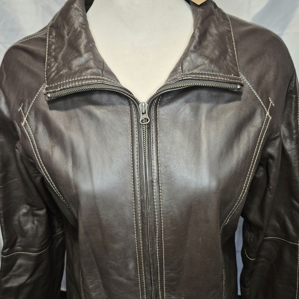 Women's Brown Leather Jacket